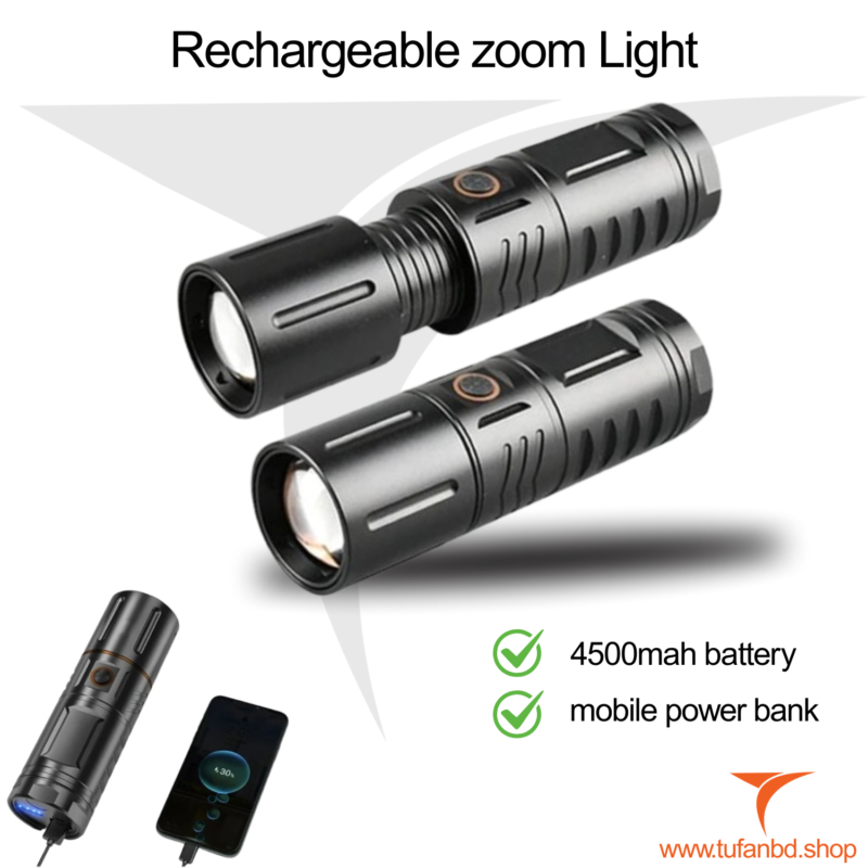 Rechargeable zoom Light